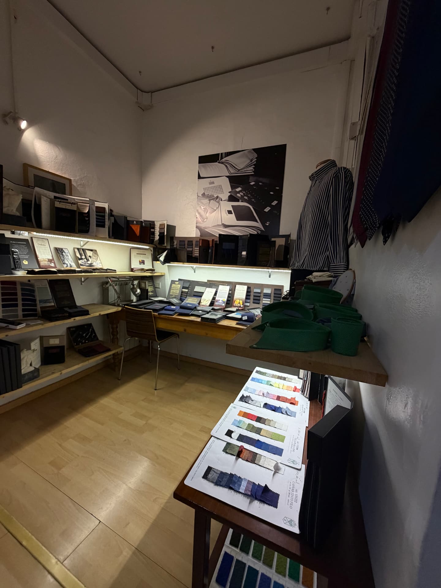 L'interno della Sartoria Romagnoli